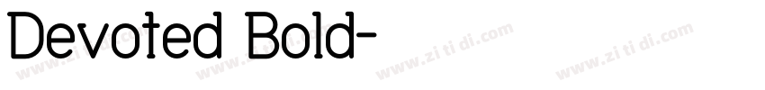 Devoted Bold字体转换